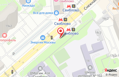 Магазин цветов на улице Снежная 24А на карте