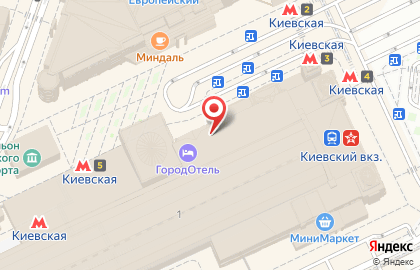 Буфет Метро на площади Киевского Вокзала на карте