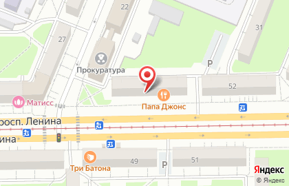 Банкомат СКБ-банк на проспекте Ленина на карте