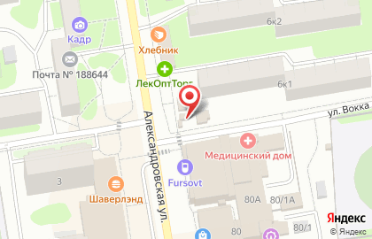 Киоск по продаже печатной продукции, Всеволожский район на улице Вокка на карте