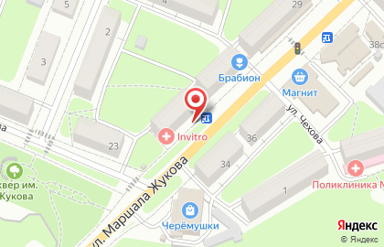 Мастерская мебели на улице Маршала Жукова на карте