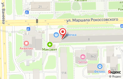 Лайм на улице Маршала Рокоссовского на карте