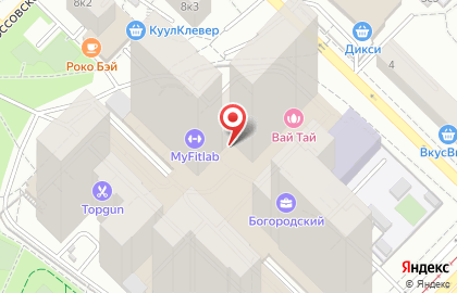 Салон красоты MyFitlab BEAUTY на бульваре Маршала Рокоссовского на карте
