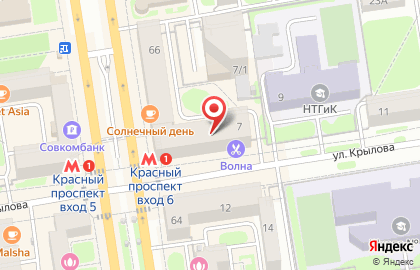 Автоборт на Красном проспекте на карте