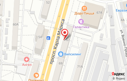 Торгово-сервисная компания ЛомбарДжинни на улице Карла Маркса на карте