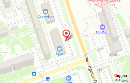 Spar, Нижняя часть города на проспекте Ленинского Комсомола на карте
