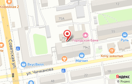 Фитнес-центр Инстинкт на улице Чичканова на карте