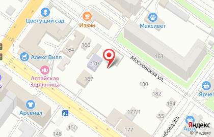 Парикмахерская Медея в Октябрьском районе на карте