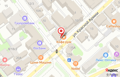 Ремонтная мастерская на улице Красной Армии на карте