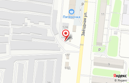 Магазин Хозяюшка в Красноглинском районе на карте