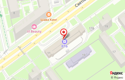 Банк ВТБ в Санкт-Петербурге на карте