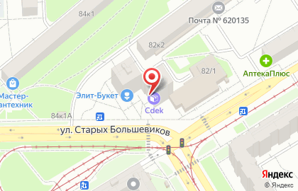 Фирменный офис продаж СтеклоДом на улице Старых Большевиков, 82/1 на карте