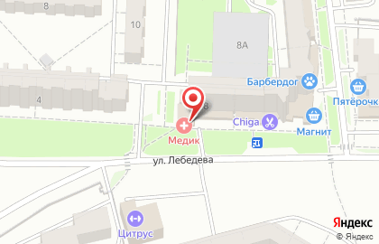 Частная клиника Медик на улице Никиты Сверчкова на карте