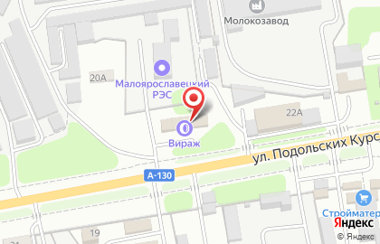 Шиномонтажная мастерская Вираж на улице Подольских Курсантов на карте
