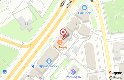 Ресторан ПиццаФабрика на Московском проспекте на карте