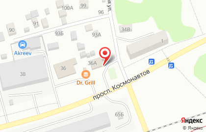 Супермаркет Ярче! на проспекте Космонавтов на карте