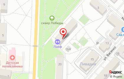 Фитнес-клуб Live на карте