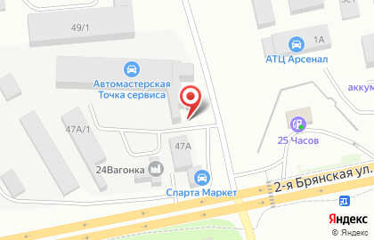 Киоск по продаже фастфудной продукции, Центральный район на карте