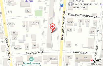 Сибирь Транстехавтохозяйство в Центральном районе на карте