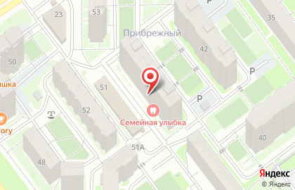Стоматология Семейная улыбка на улице Карбышева на карте