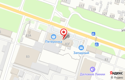 Магазин Визит на Хвалынской улице на карте