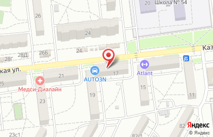 Аптека Социальная Аптека на Казахской улице на карте