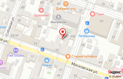 Кругосветка на Московской улице на карте