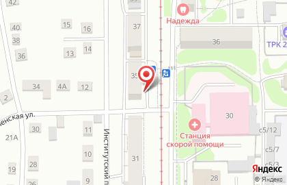 Фирменный магазин Крюгер на Институтской улице на карте