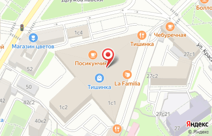 Перекресток на Белорусской на карте
