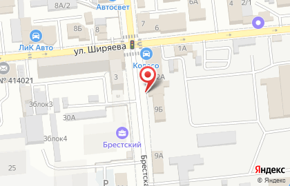 Шинсервис Колесо на Брестской улице на карте