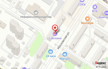 Парикмахерская Светлана на Московской улице на карте