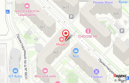 Медицинский центр Медео на станции метро Дубровка на карте