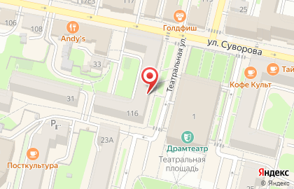 Магазин мясной продукции и полуфабрикатов МясКо на улице Суворова на карте