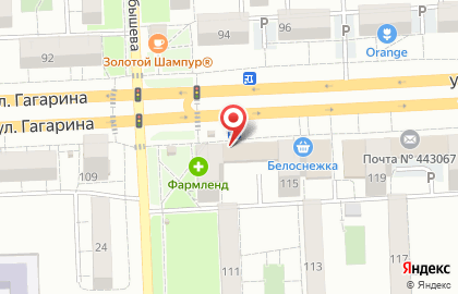 Супермаркет Магнит в Самаре на карте
