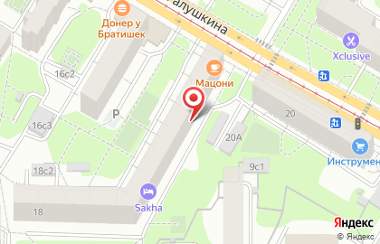 Ателье в Москве на карте