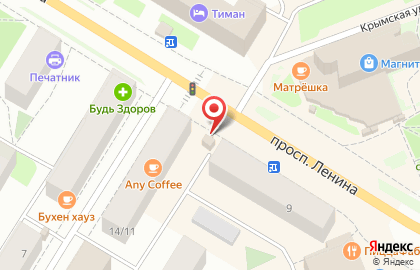 Магазин Оазис на проспекте Ленина на карте