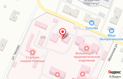 Больница Городская больница №2 в Черновском районе на карте