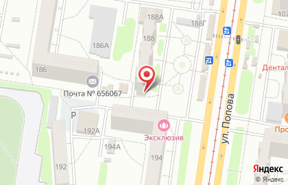 Продуктовый магазин в Барнауле на карте
