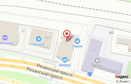 Мосгортранс на Рязанском проспекте на карте