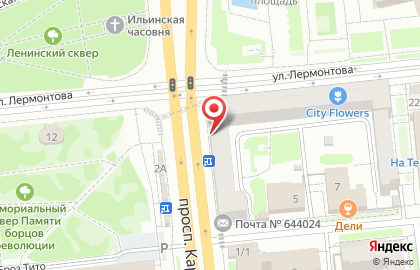 Банк Хоум Кредит на улице Лермонтова на карте
