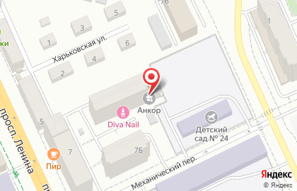 Школа танцев Анкор на проспекте Ленина, 7 к 1 на карте