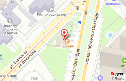 Ресторан Ривьера в Москве на карте