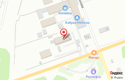 Магазин Азбука Мебели на улице Ворошилова, 1 на карте