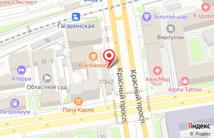 Студия загара ZaGaR HaLL на Красном проспекте на карте