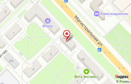 Банкомат Совкомбанк на Магистральной улице в Кстово на карте