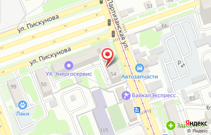 Левада на улице Пискунова на карте