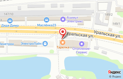 Магазин по продаже дверей, напольных покрытий и мебели Оптовик на Уральской улице на карте