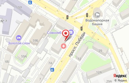 Городская клиническая больница Поликлиника №6 №3 в Оренбурге на карте