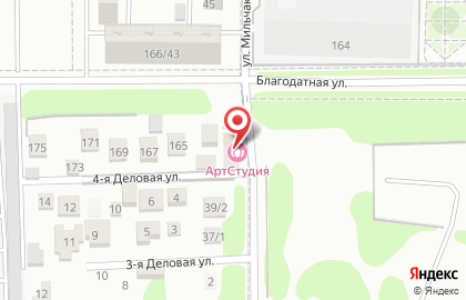 АртСтудия на улице Мильчакова на карте