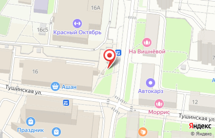 Киоск печатной продукции Алфавит на Тушинской улице на карте